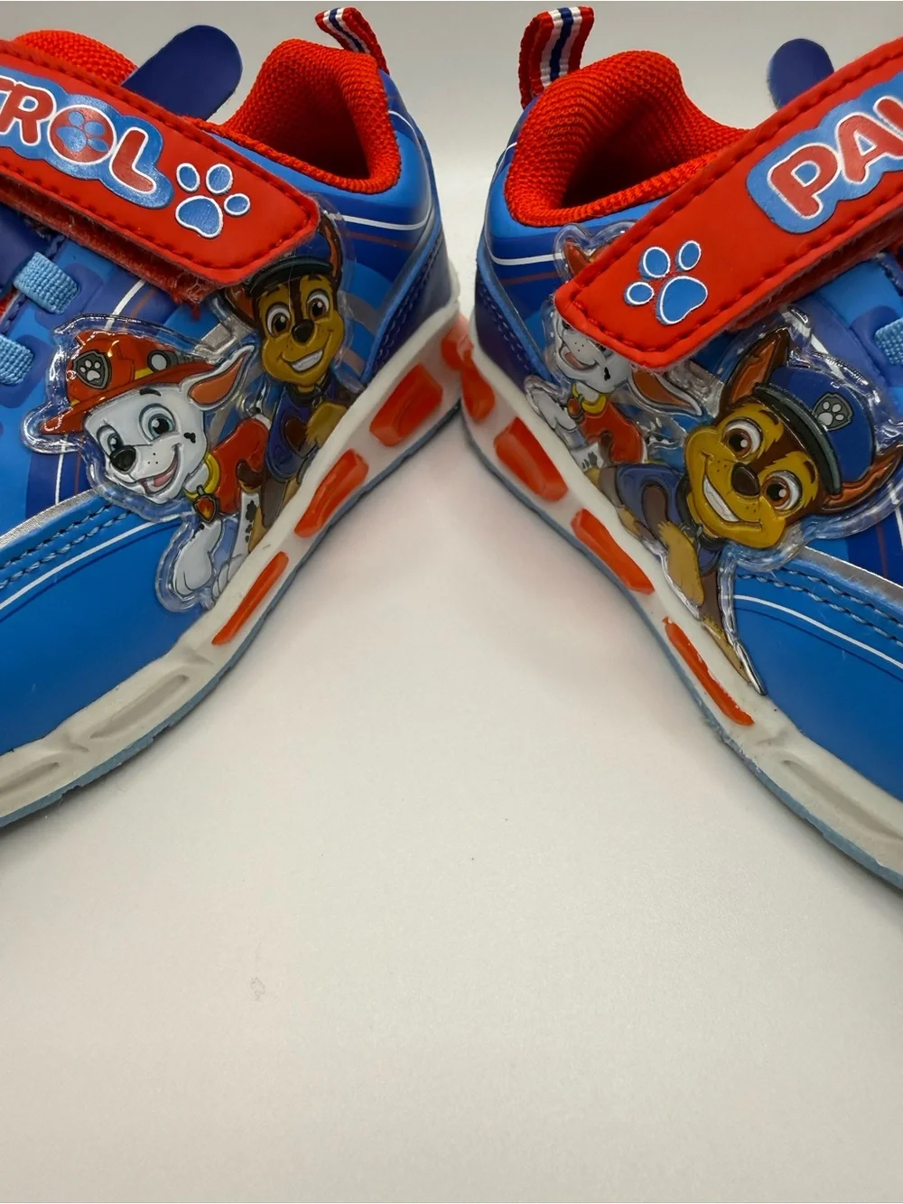 Paw Patrol Blue and Red Kids Light-Up Sneakers